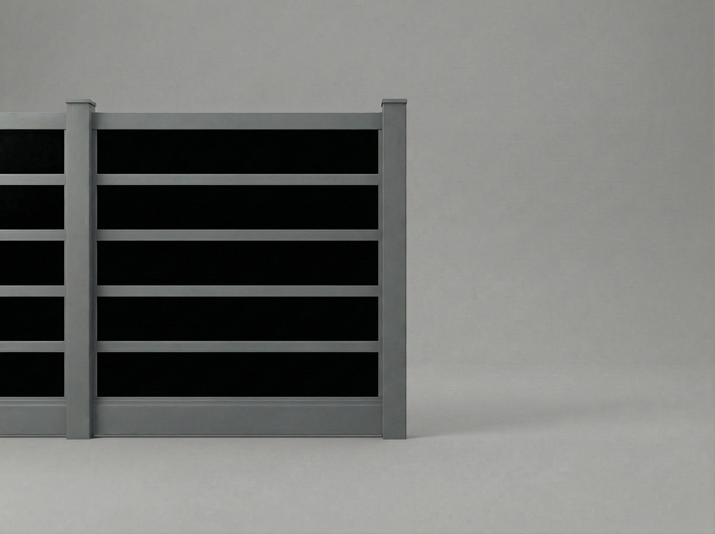 Aluminum & Acrylic Privacy Fence