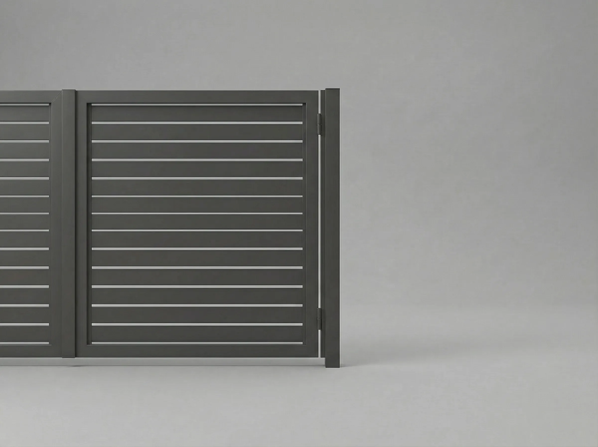 Aluminum Semi-Privacy Gate