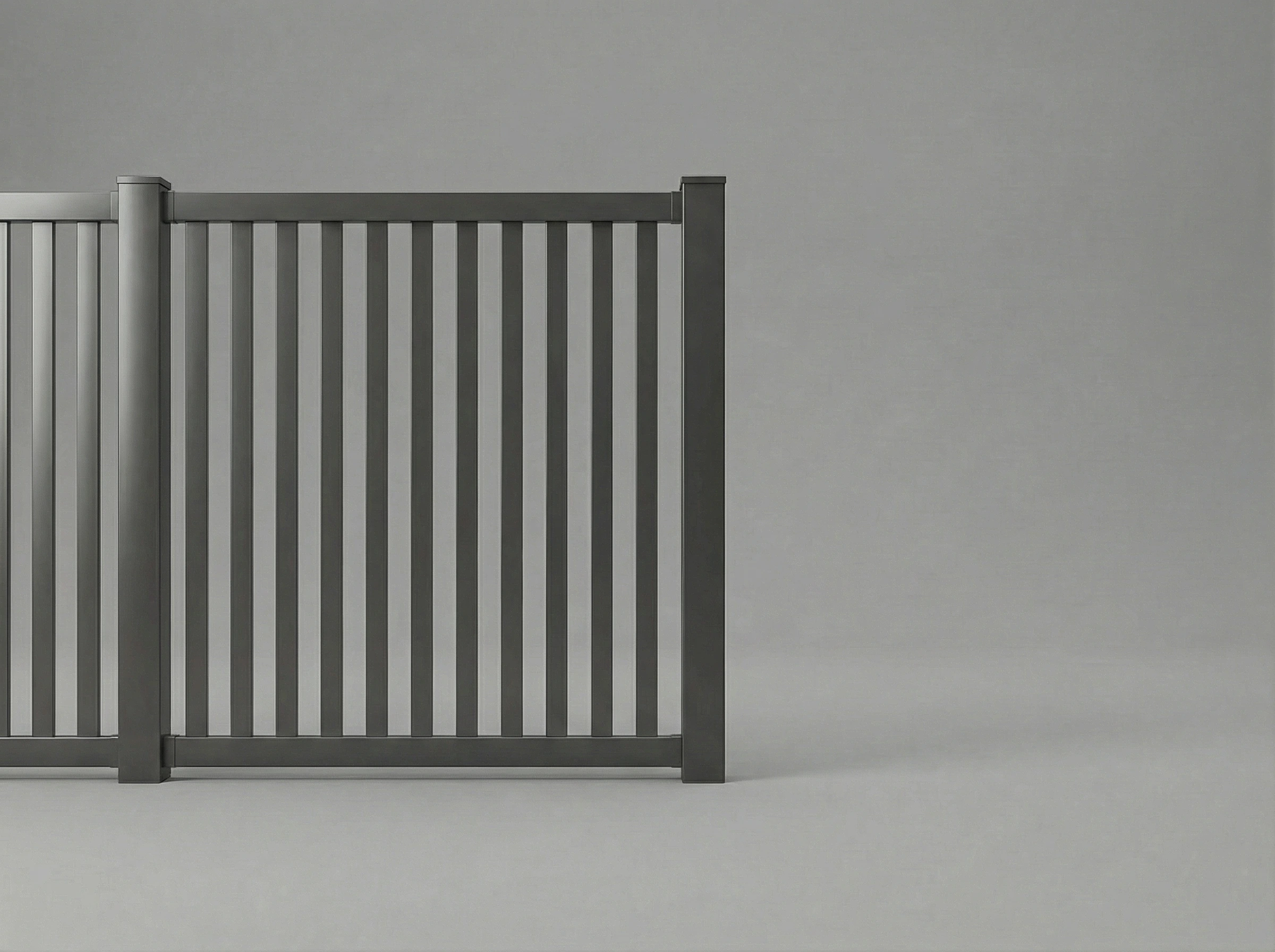 Aluminum Closed Top Picket Fence