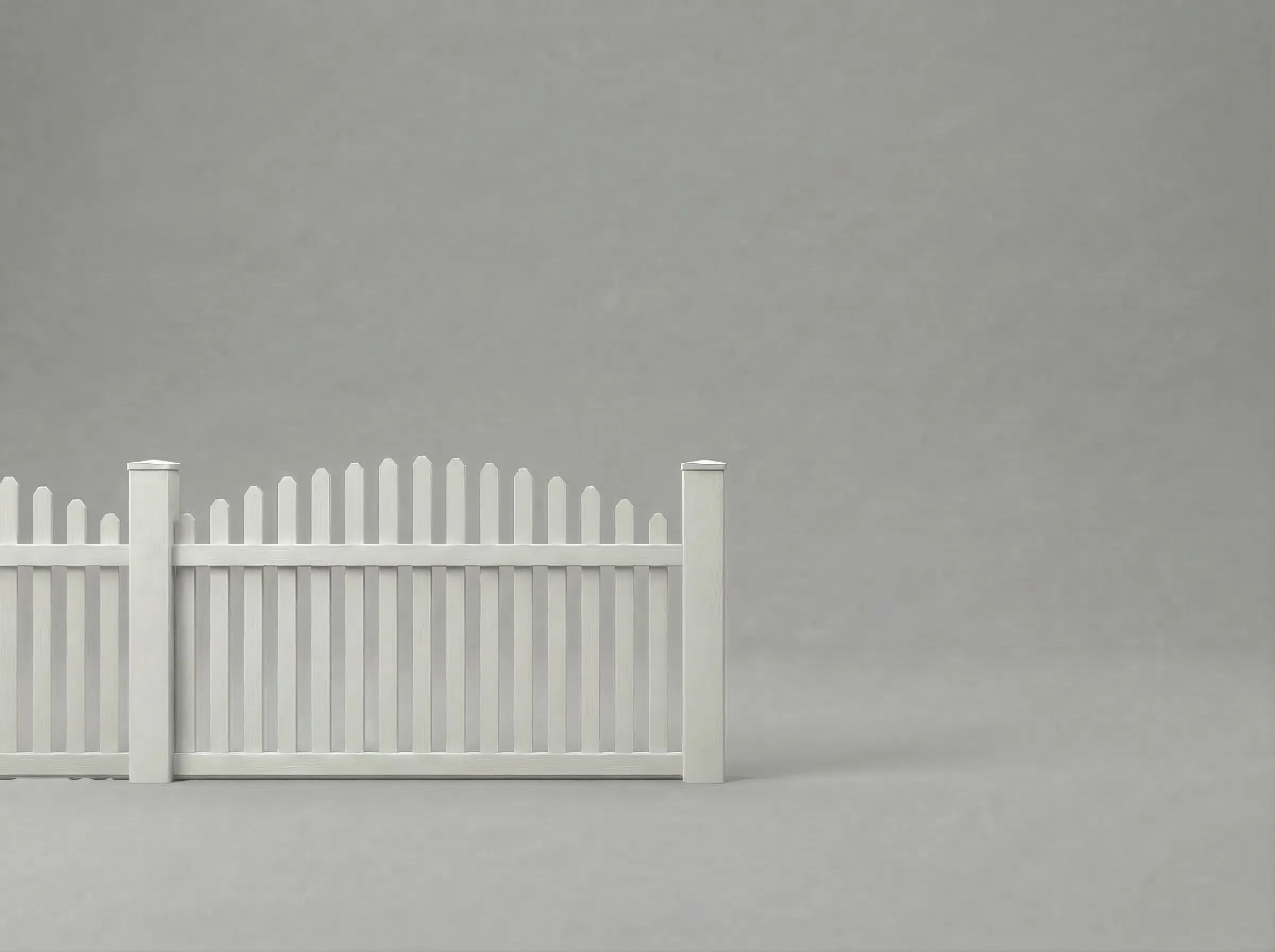Vinyl Arched Picket Fence