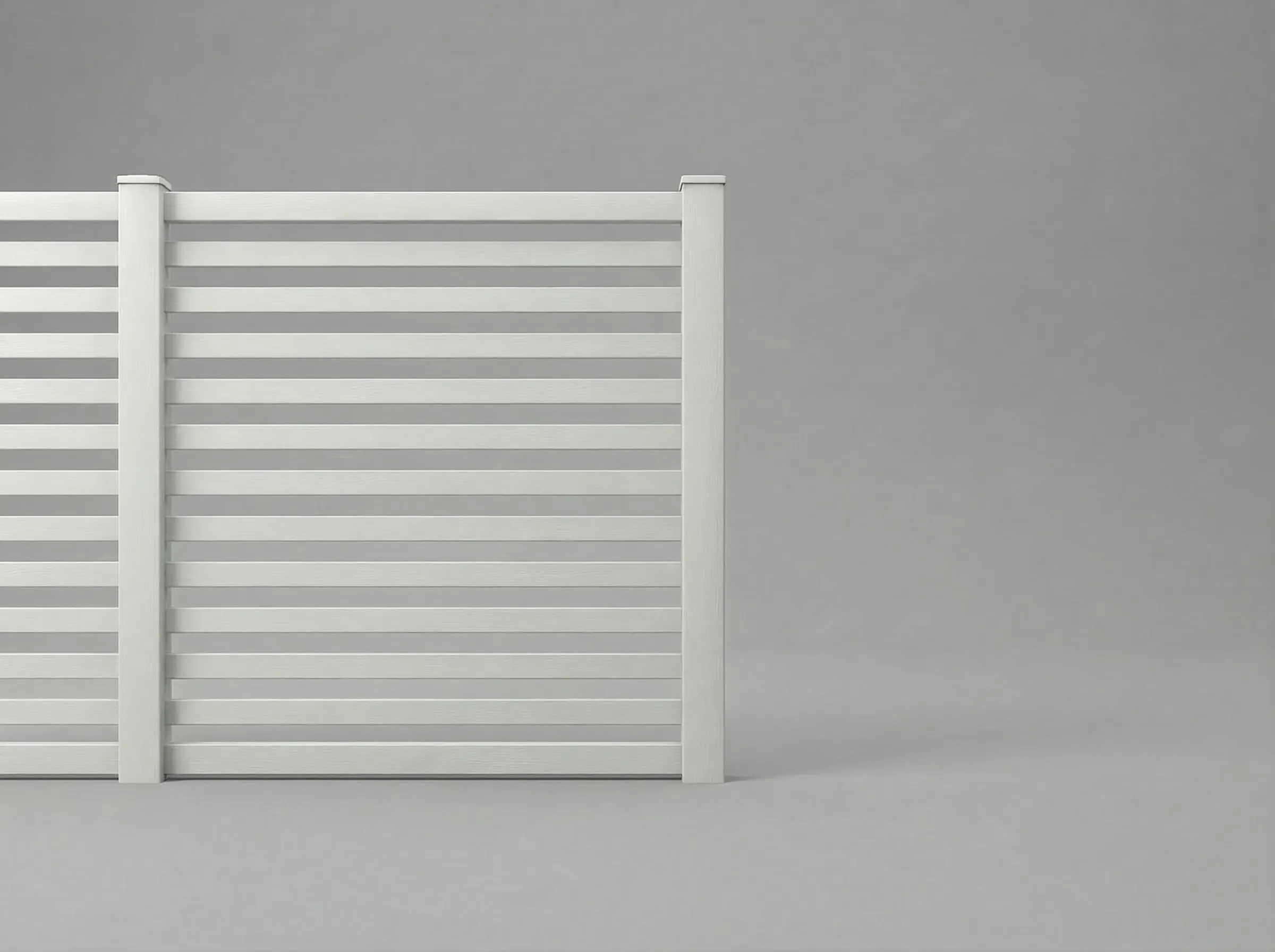 Vinyl Horizontal Flat Picket Fence