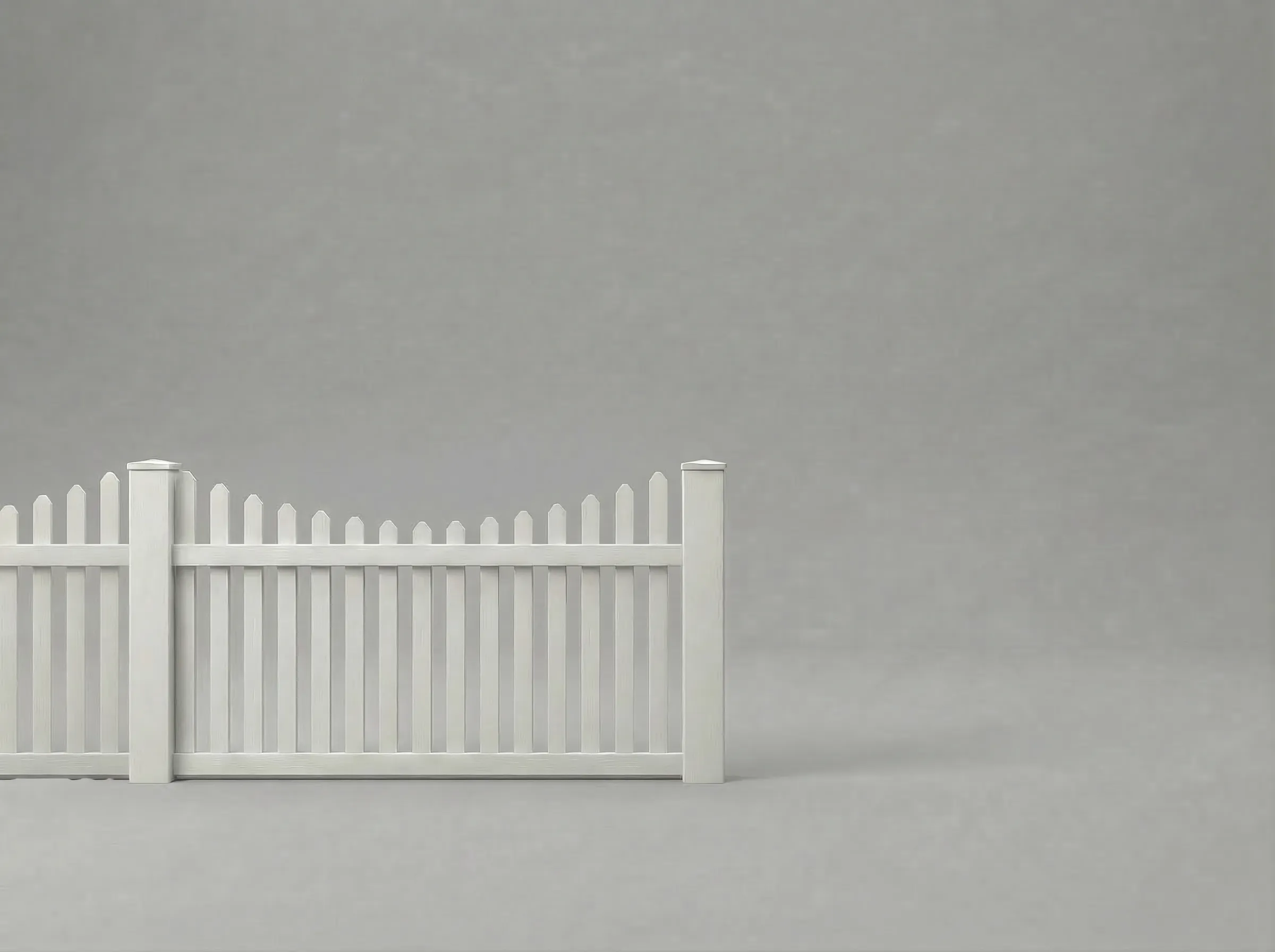 Vinyl Scalloped Fence