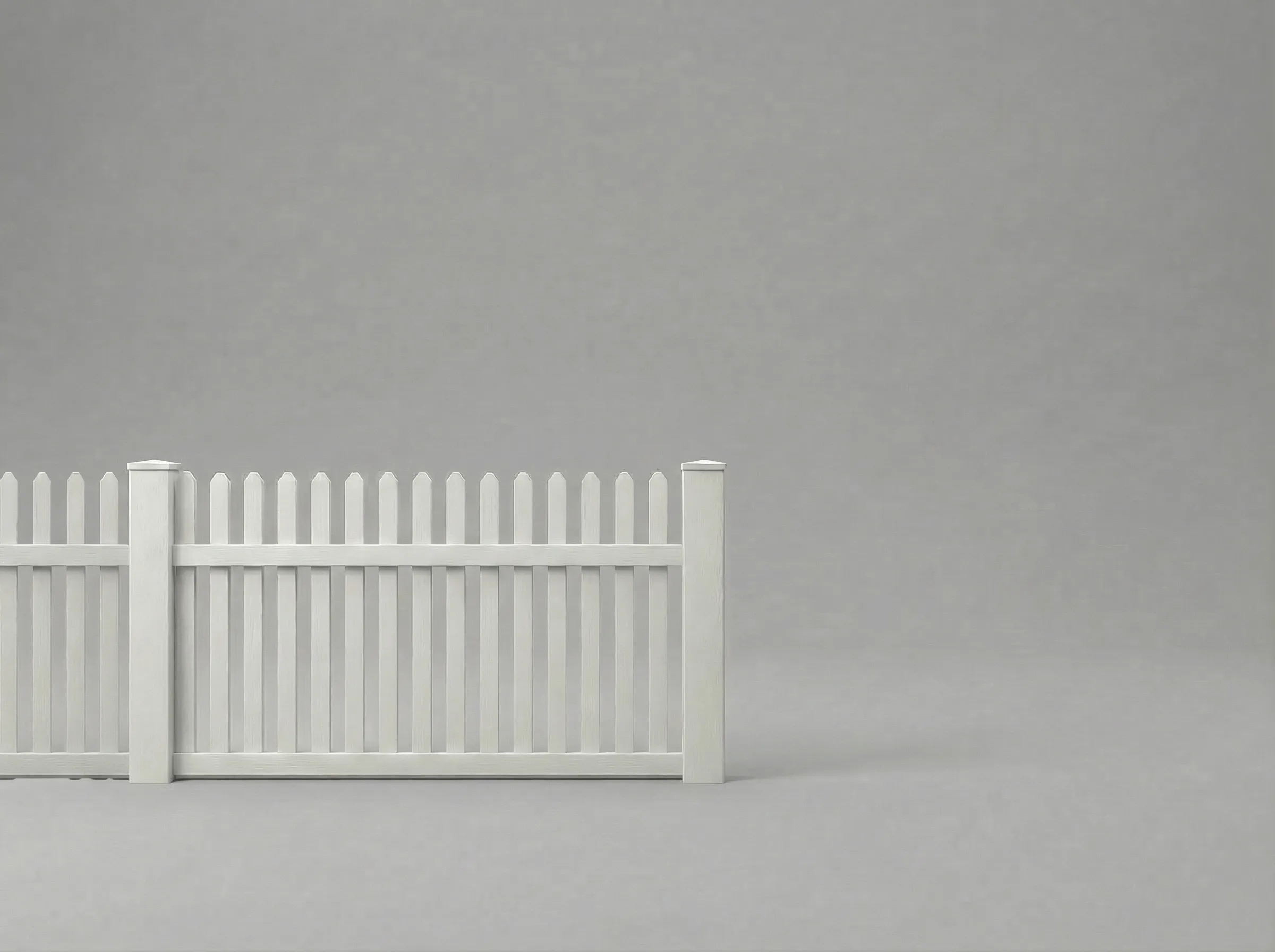 Vinyl Straight Picket Fence