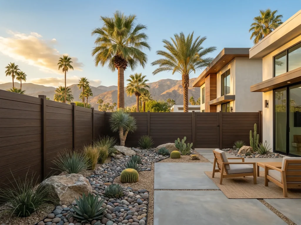 Main Dark Sequoia Vinyl Fences