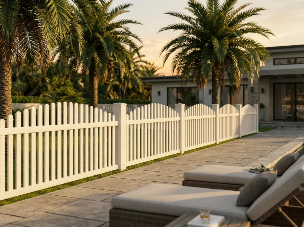 Main Vinyl Arched Picket Fences