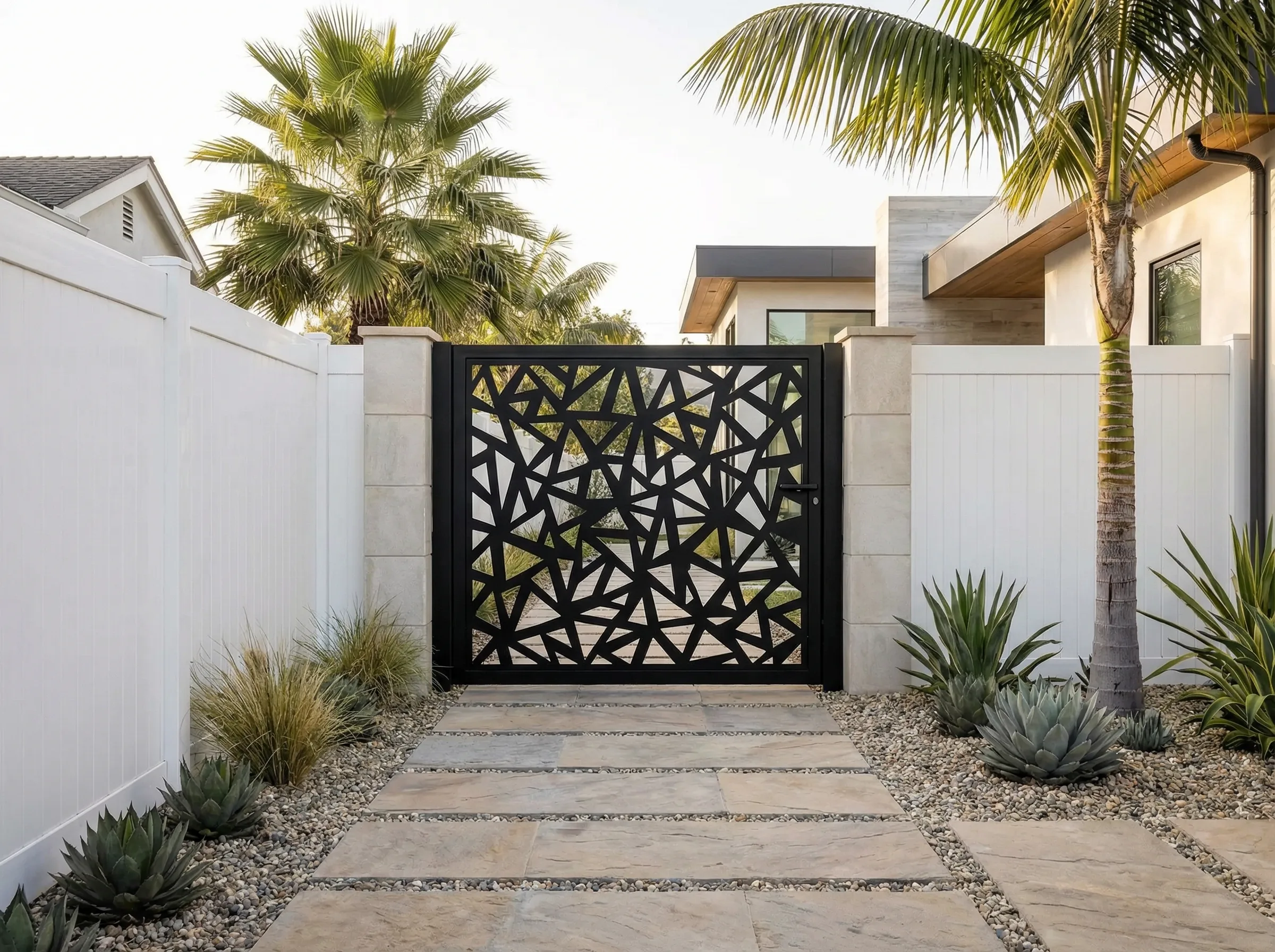 Main Aluminum Laser Cut Fence & Gate