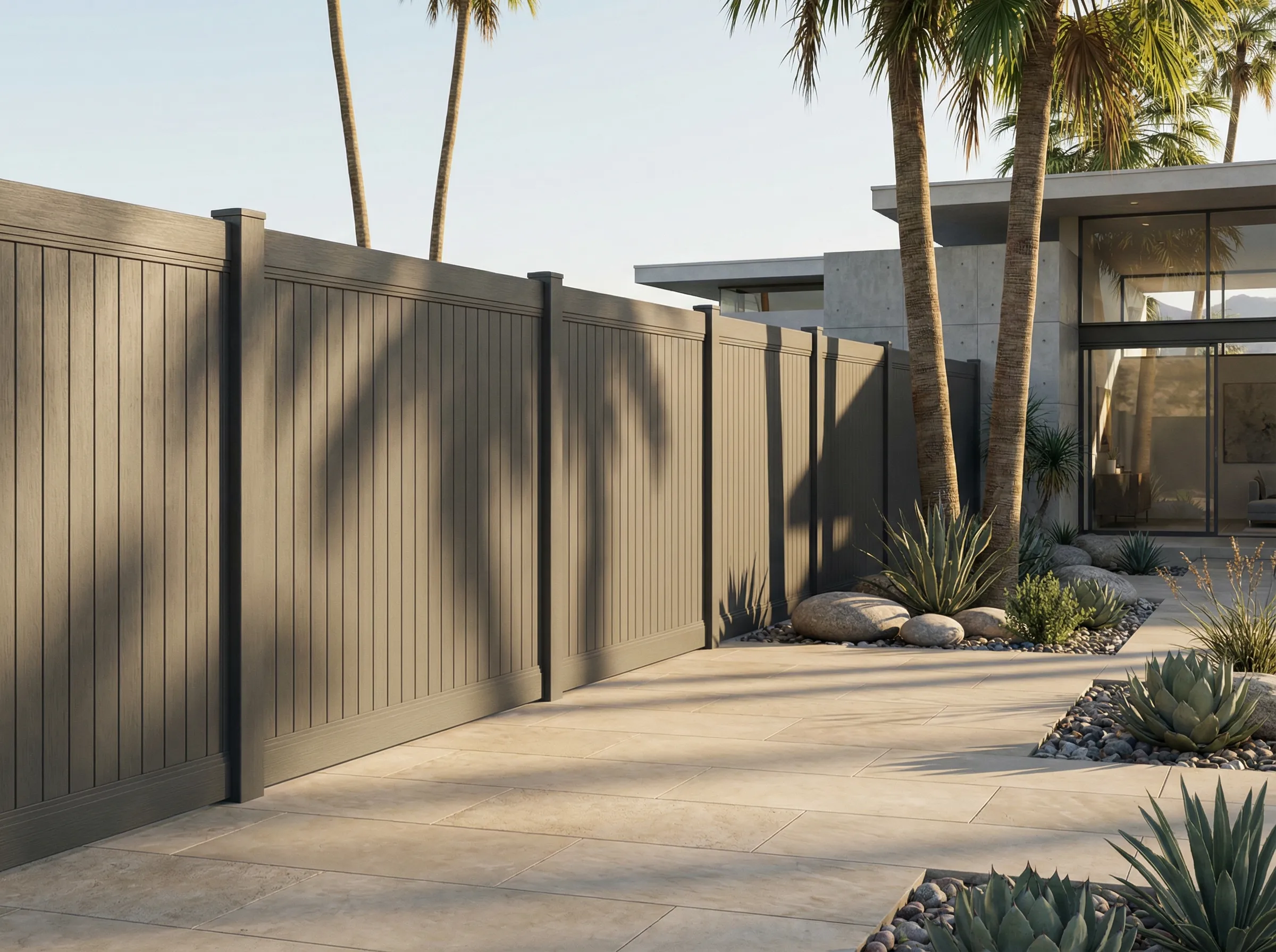 Main Arctic Blend Vinyl Fences