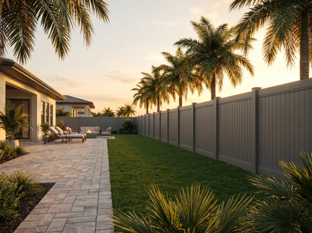 Main Slate Gray Vinyl Fences