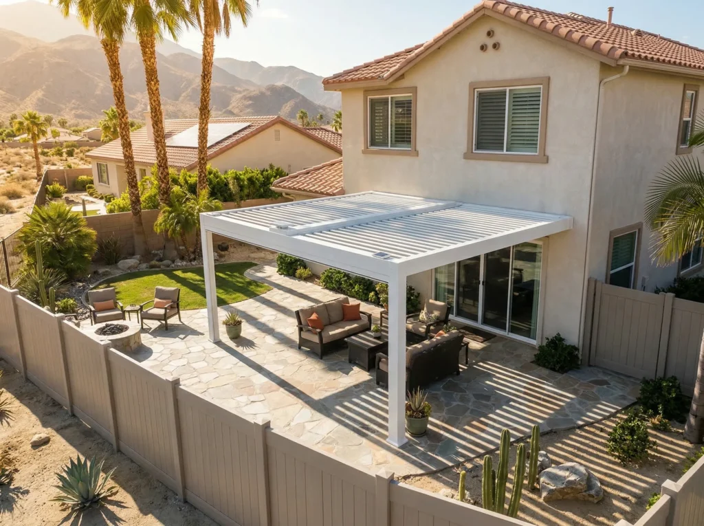 Main Vinyl Louvered Patio Covers