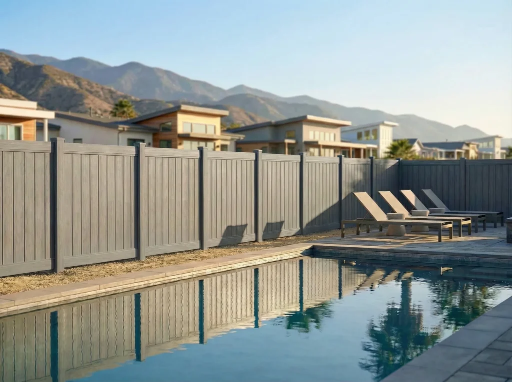 Main Weathered Blend Vinyl Fences