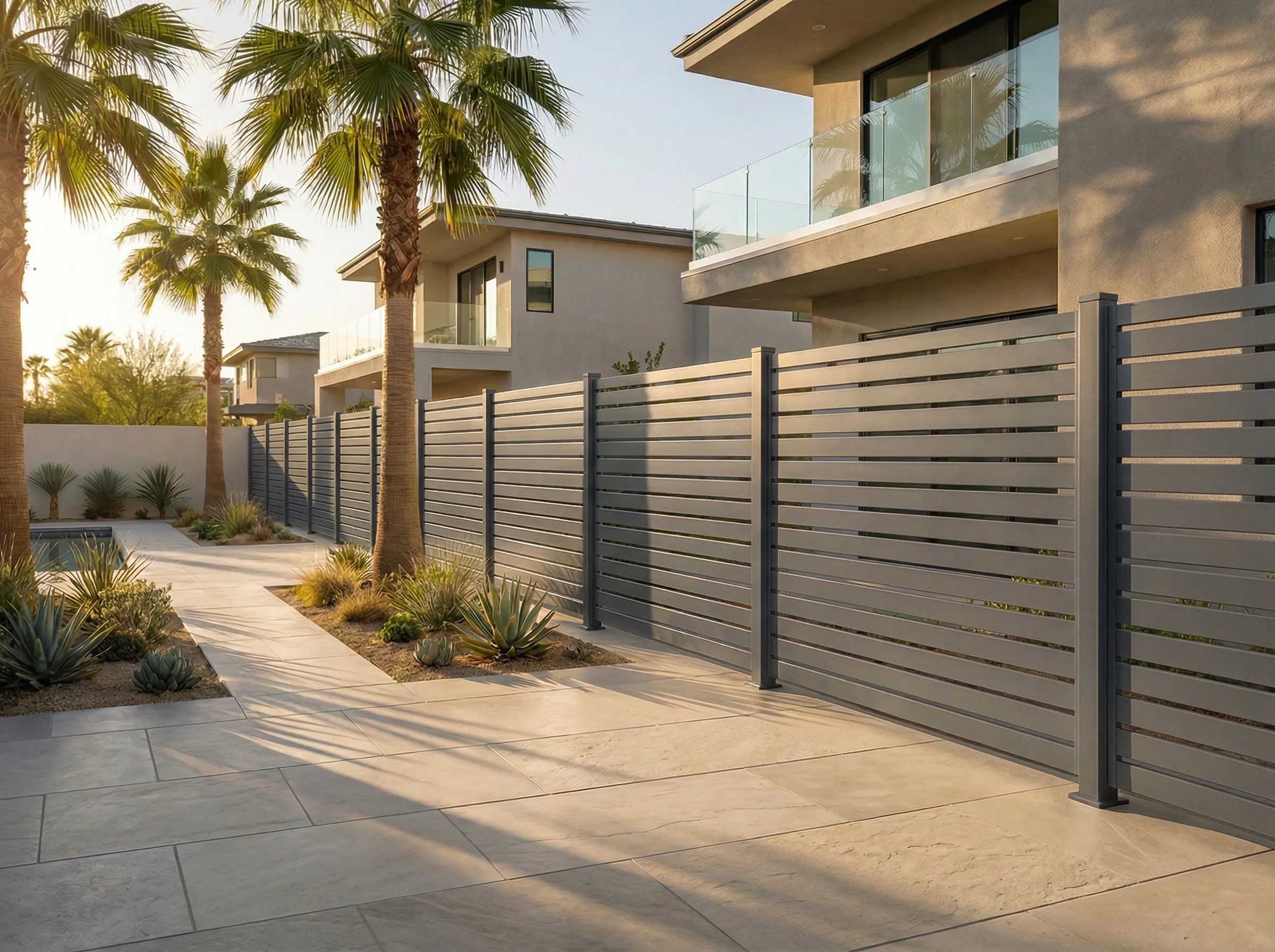 Aluminum Semi-Privacy Fencing