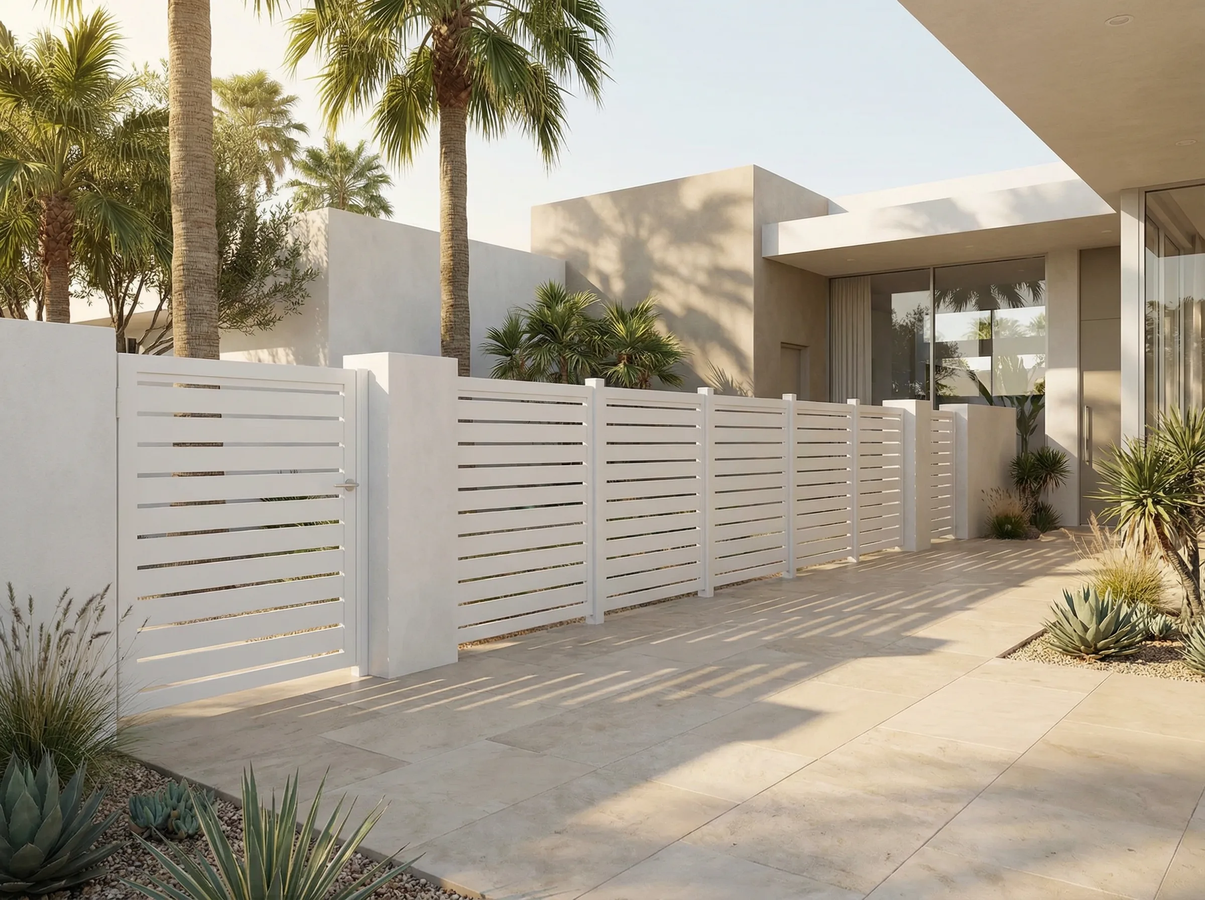 Aluminum Semi-Privacy Gate