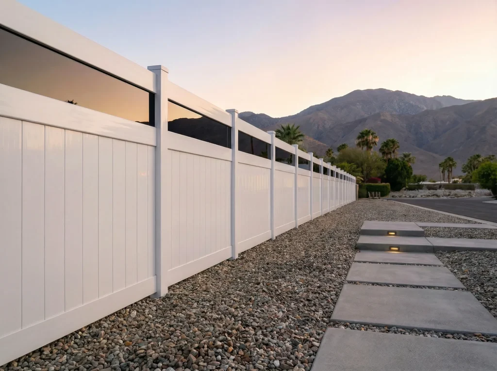 Main Vinyl Fence With Acrylic