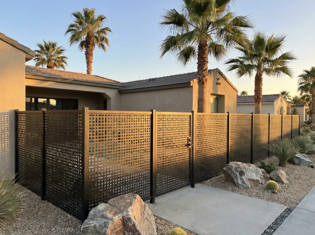 Main Aluminum Laser Cut Fence & Gate