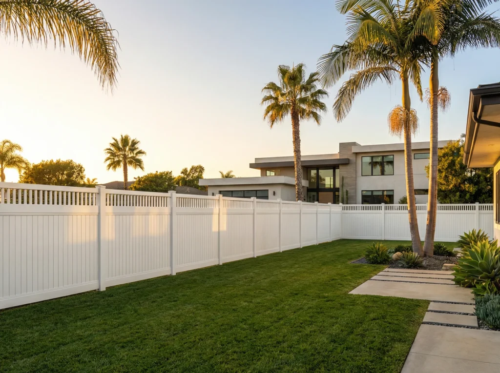 Main Vinyl Privacy Fences Picket-Top
