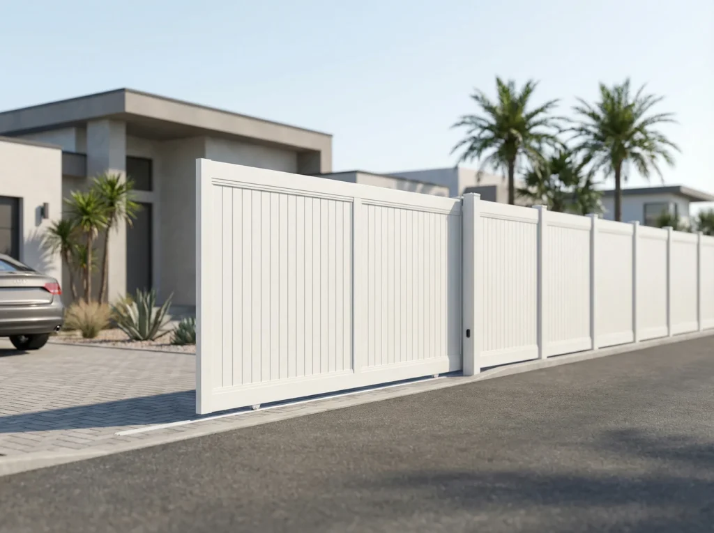 Main Vinyl Rolling Gates