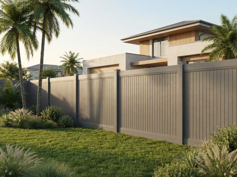Main Slate Gray Vinyl Fences