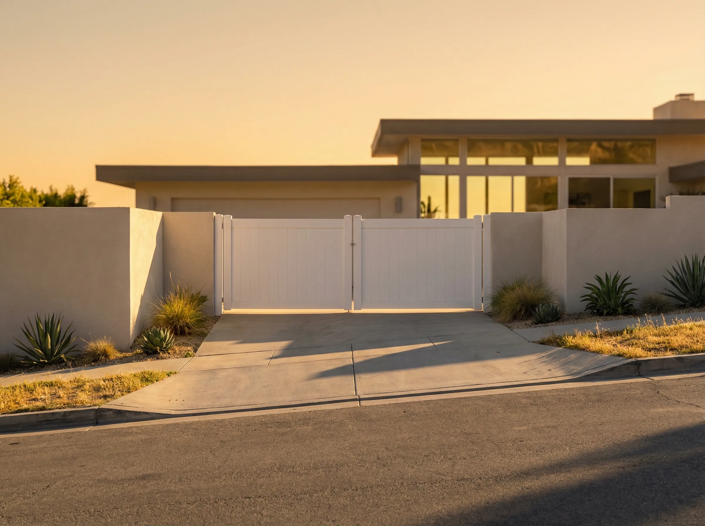 Main Vinyl Driveway Gates