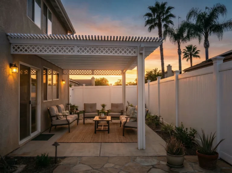 Main Vinyl Picket Patio Covers