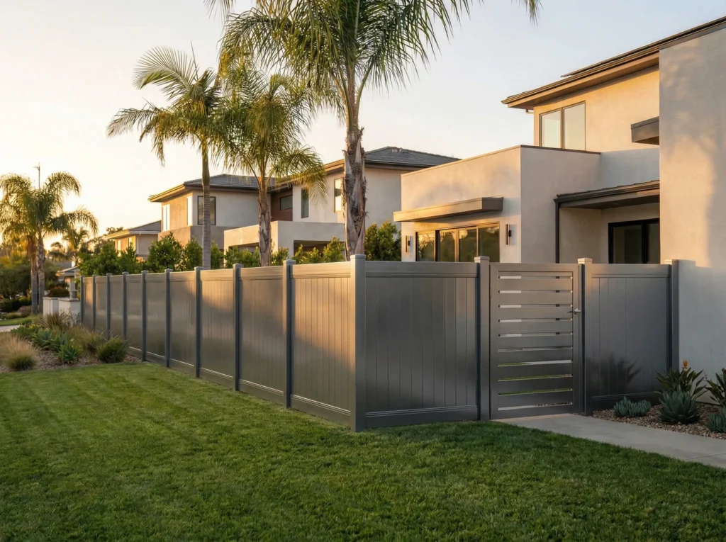Aluminum Semi-Privacy Gate