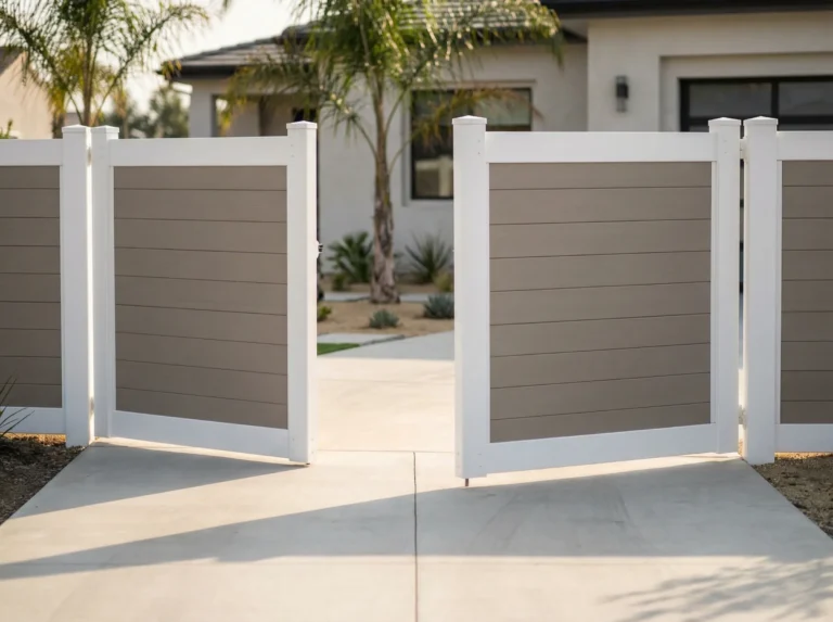 Main Vinyl Two-Tone Privacy Fences