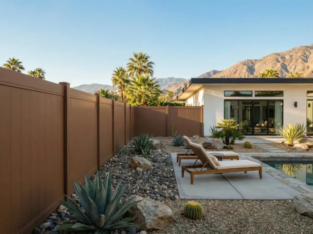 Main Brown Vinyl Fences