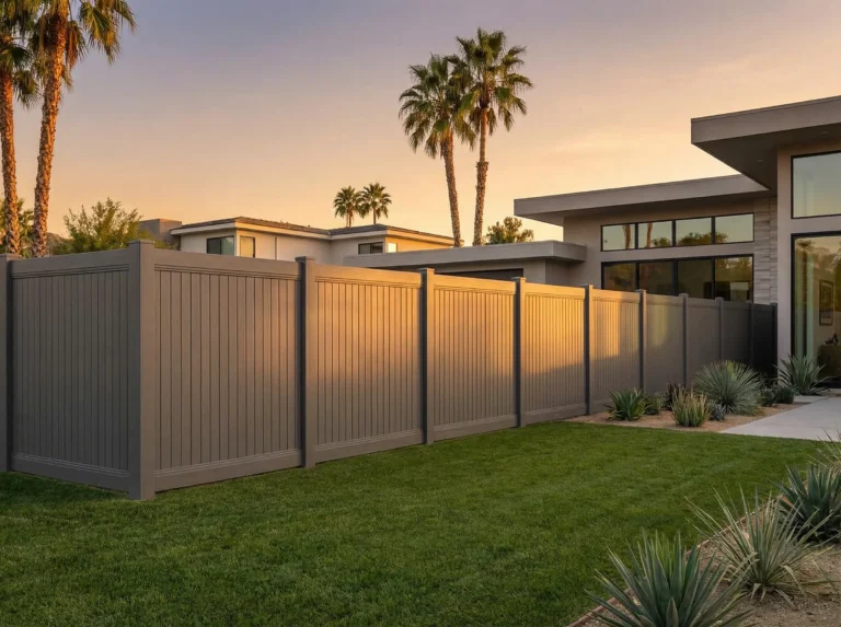Main Slate Gray Vinyl Fences