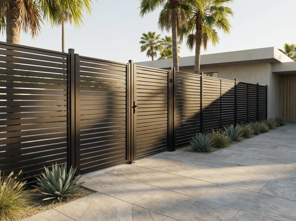 Main Aluminum Fence with Gate