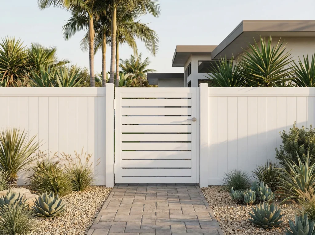 Main Aluminum Semi-Privacy Gate