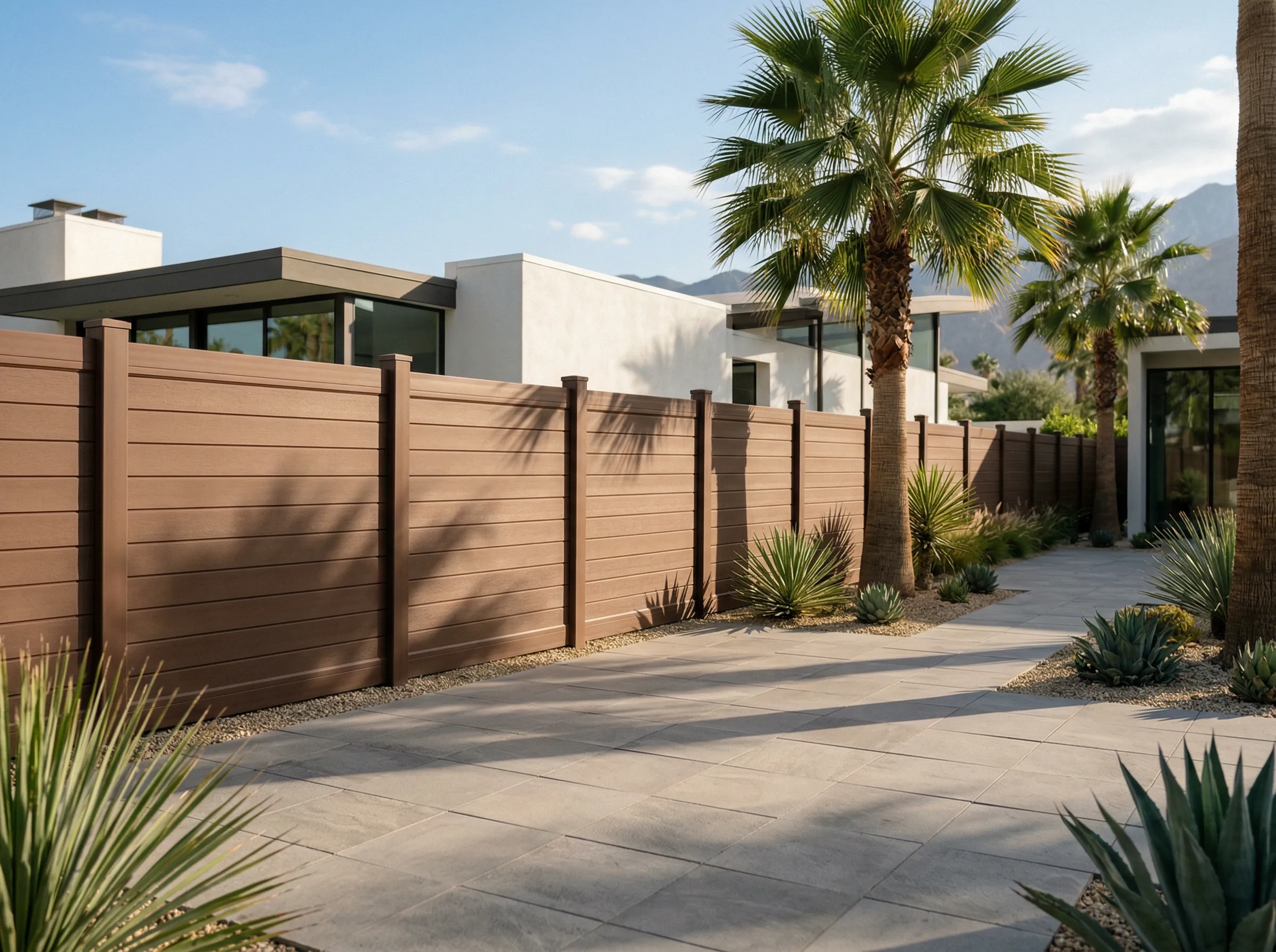Main Brown Vinyl Fences