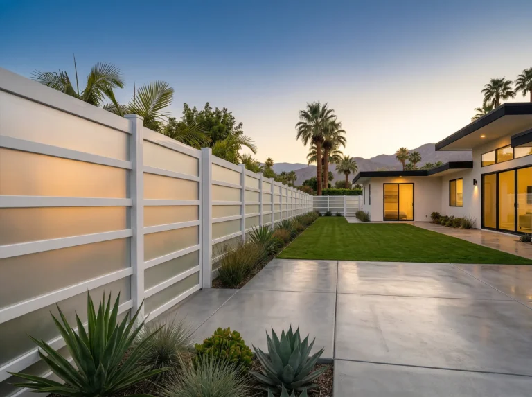 Main Vinyl Fence With Acrylic
