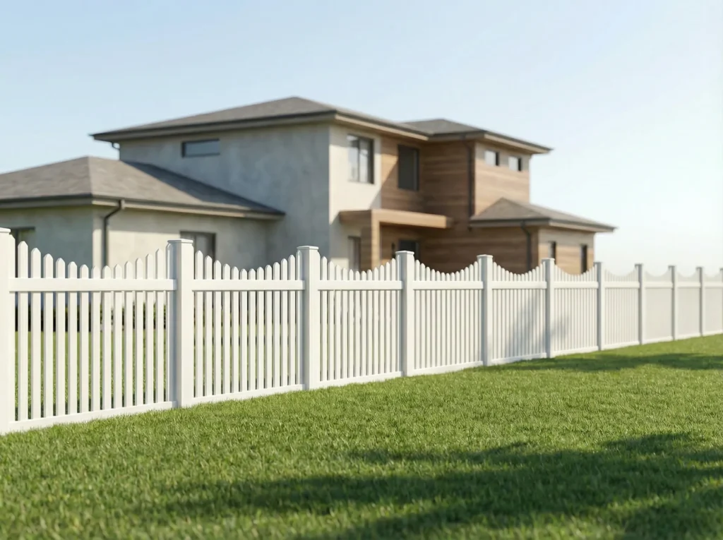 Main Vinyl Scalloped Picket Fences